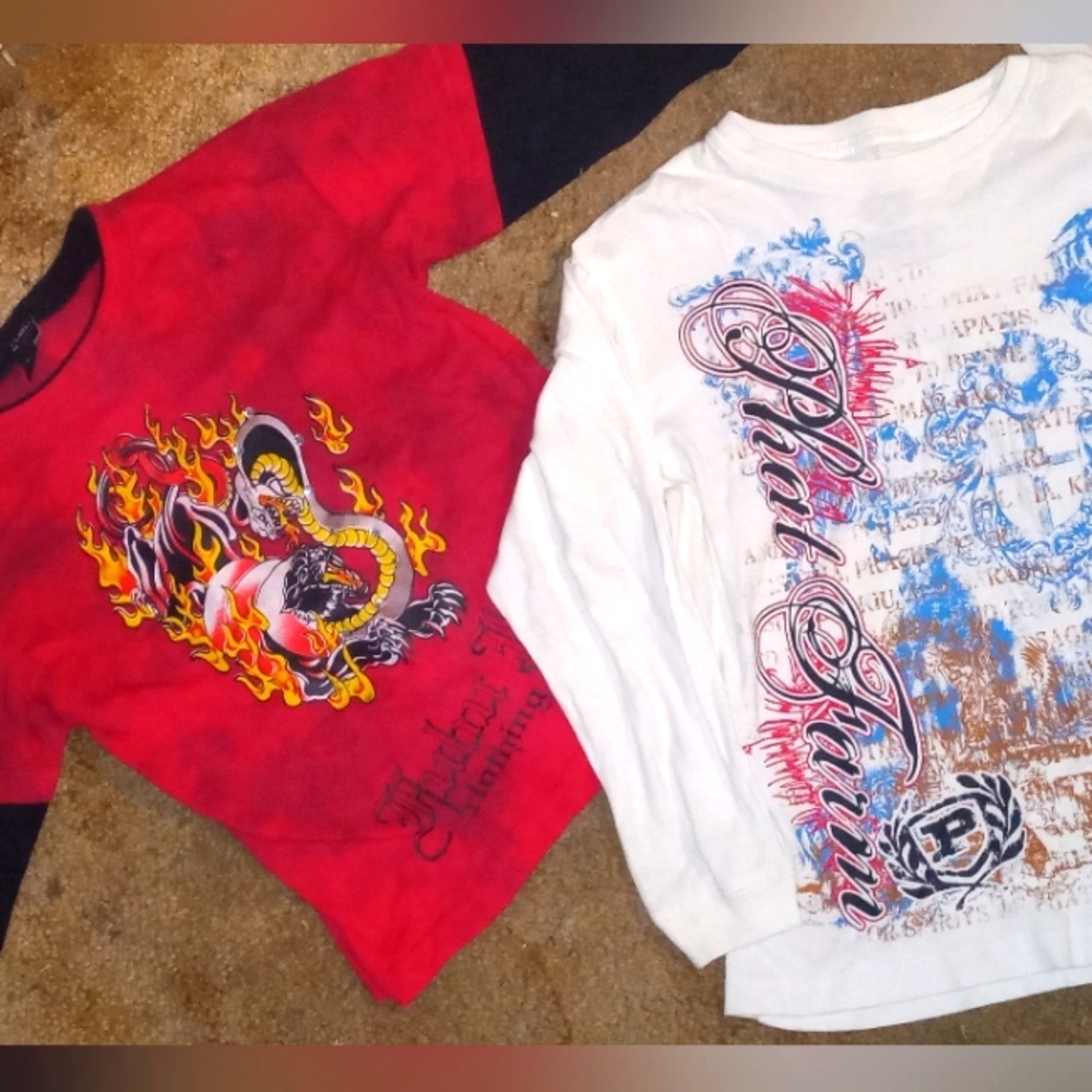 Set of 2 PHAT FARM™️ & FUBU™️ Long Sleeved Shirts Boys size 5/6